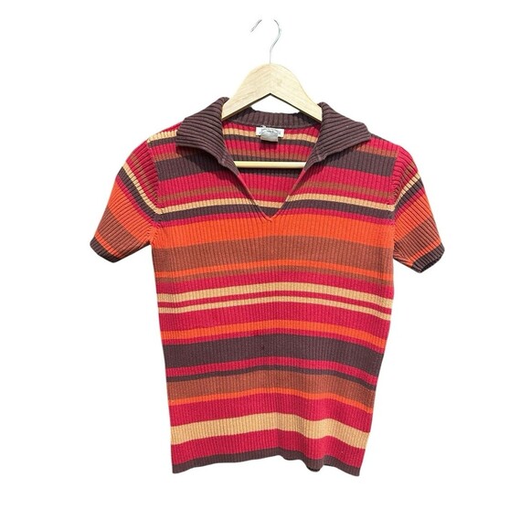 St. Johns Bay Vintage 90s Y2K Short Sleeved Collared Shirt Retro Size Small - Picture 2 of 5